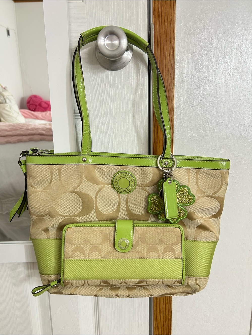 Y2K Vintage Coach Purse and Wallet Set